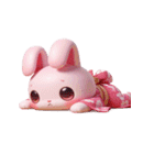 ピンクうさぎの崩壊日常（個別スタンプ：3）