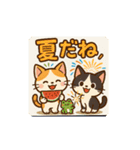 にゃ～んSticker(桜月＆ホームズ）7月（個別スタンプ：3）