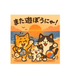 にゃ～んSticker(桜月＆ホームズ）7月（個別スタンプ：16）