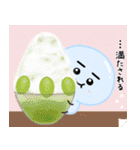 ゆきだるまの夏 水彩風（個別スタンプ：12）
