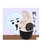 ゆきだるまの夏 水彩風（個別スタンプ：16）