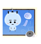 ゆきだるまの夏 水彩風（個別スタンプ：22）