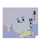 ゆきだるまの夏 水彩風（個別スタンプ：30）