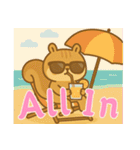 リスの赤ちゃんの生活 (タイ) Ver2（個別スタンプ：8）
