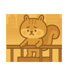 リスの赤ちゃんの生活 (タイ) Ver2（個別スタンプ：40）