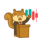 リスの赤ちゃんの生活 (にほんご) Ver2（個別スタンプ：33）