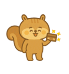 リスの赤ちゃんの生活 (にほんご) Ver2（個別スタンプ：34）