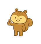 リスの赤ちゃんの生活 (にほんご) Ver2（個別スタンプ：37）