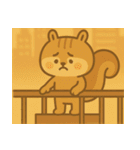 リスの赤ちゃんの生活 (にほんご) Ver2（個別スタンプ：40）