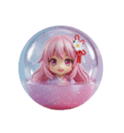 ピンクの精霊みなみちゃん第2弾（個別スタンプ：3）