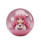 ピンクの精霊みなみちゃん第2弾（個別スタンプ：4）