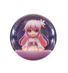 ピンクの精霊みなみちゃん第2弾（個別スタンプ：5）