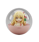 黄色い精霊みなみちゃんカプセルトイ（個別スタンプ：3）
