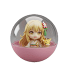 黄色い精霊みなみちゃんカプセルトイ（個別スタンプ：5）