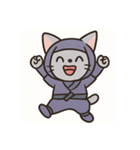 ねこ忍者(Ninja Cat)（個別スタンプ：1）