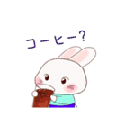うさぎのヨガ-日本語（個別スタンプ：8）