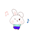 うさぎのヨガ-日本語（個別スタンプ：12）
