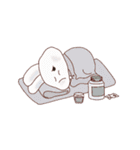 うさぎのヨガ-日本語（個別スタンプ：13）