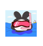 うさぎのヨガ-日本語（個別スタンプ：20）