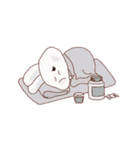 うさぎのヨガ(JPN-KOR)（個別スタンプ：13）