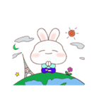 うさぎのヨガ(JPN-KOR)（個別スタンプ：18）