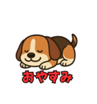 ごきげんビーグルの毎日スタンプ（個別スタンプ：3）