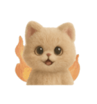 大人可愛い♡テディベアみたいなふわふわ猫（個別スタンプ：4）