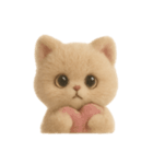 大人可愛い♡テディベアみたいなふわふわ猫（個別スタンプ：8）