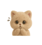 大人可愛い♡テディベアみたいなふわふわ猫（個別スタンプ：10）