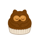 たぬきケーキ 〜レトロでゆる〜く使える〜（個別スタンプ：2）