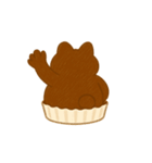 たぬきケーキ 〜レトロでゆる〜く使える〜（個別スタンプ：7）