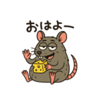 毎日使える⟡.·ポップなネズミ（個別スタンプ：1）