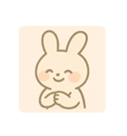 ゆるいうさぎカップル（個別スタンプ：10）