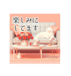 美しい猫とバラのスタンプ（個別スタンプ：13）