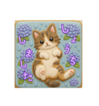 敬語 ぷっくりねこ（個別スタンプ：8）