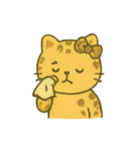大人カワイイ！表情豊かな女豹ちゃん♡（個別スタンプ：19）