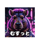 カピバラ100％！40表情で気分お届け（個別スタンプ：6）