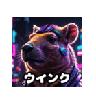 カピバラ100％！40表情で気分お届け（個別スタンプ：11）