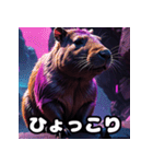 カピバラ100％！40表情で気分お届け（個別スタンプ：28）