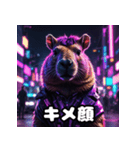 カピバラ100％！40表情で気分お届け（個別スタンプ：36）