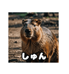 表情豊かなカピバラ気分スタンプ（個別スタンプ：32）