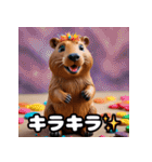 ゆるっとカピバラの気持ちスタンプ（個別スタンプ：4）
