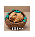 ゆるっとカピバラの気持ちスタンプ（個別スタンプ：19）