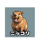 40変化！ごきげんカピバラの感情祭（個別スタンプ：24）