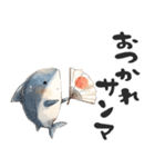 水彩で描く水族館の仲間たち（個別スタンプ：25）