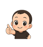 男の子のいろんな表情（個別スタンプ：8）