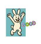 アメコミ風ウサギ1（個別スタンプ：2）