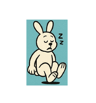 アメコミ風ウサギ1（個別スタンプ：5）