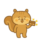 リスの赤ちゃんの生活 (えいご) Ver2（個別スタンプ：34）