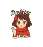 椿乃ちゃんの日常スタンプ スペイン語付き（個別スタンプ：16）
